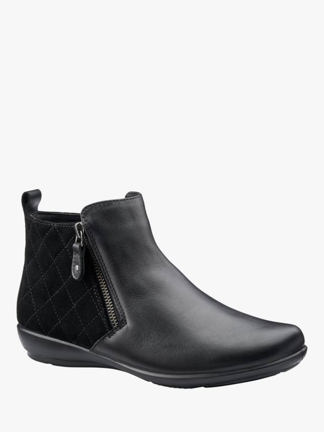 Стильные широкие ковбойские ботинки Winchester с эффектом стёжки Hotter, Black — фото 2