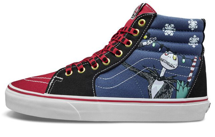

Кроссовки Vans Sk8-Hi Nightmare Before Christmas Christmastown, Синий, Кроссовки Vans Sk8-Hi Nightmare Before Christmas Christmastown