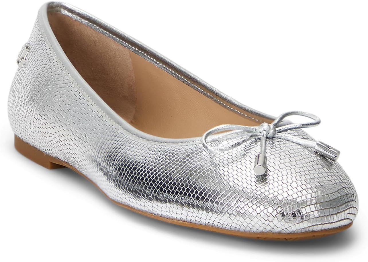 Туфли на плоской подошве LAUREN Ralph Lauren Jayna Flat, цвет Polished Silver