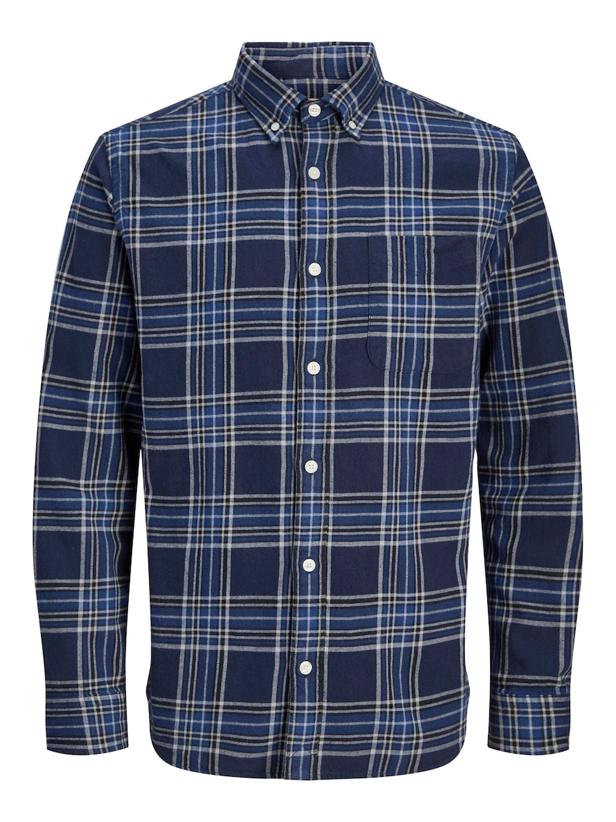 

Рубашка на пуговицах классического кроя Jack & Jones Junior, синий