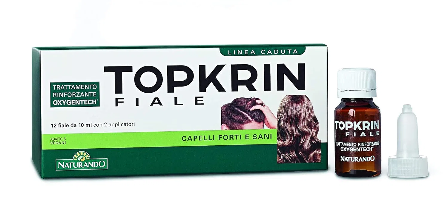 Укрепляющее средство для волос «Topkrin» 12 ампул по 10 мл от Naturando Srl Naturando