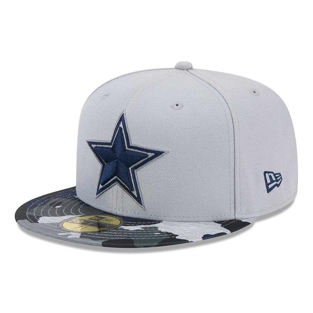 

Мужская облегающая шляпа New Era Grey Dallas Cowboys Active Camo 59FIFTY, цвет Cow Grey