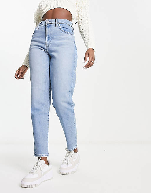 Голубые джинсы с завышенной талией Levi's — фото 3