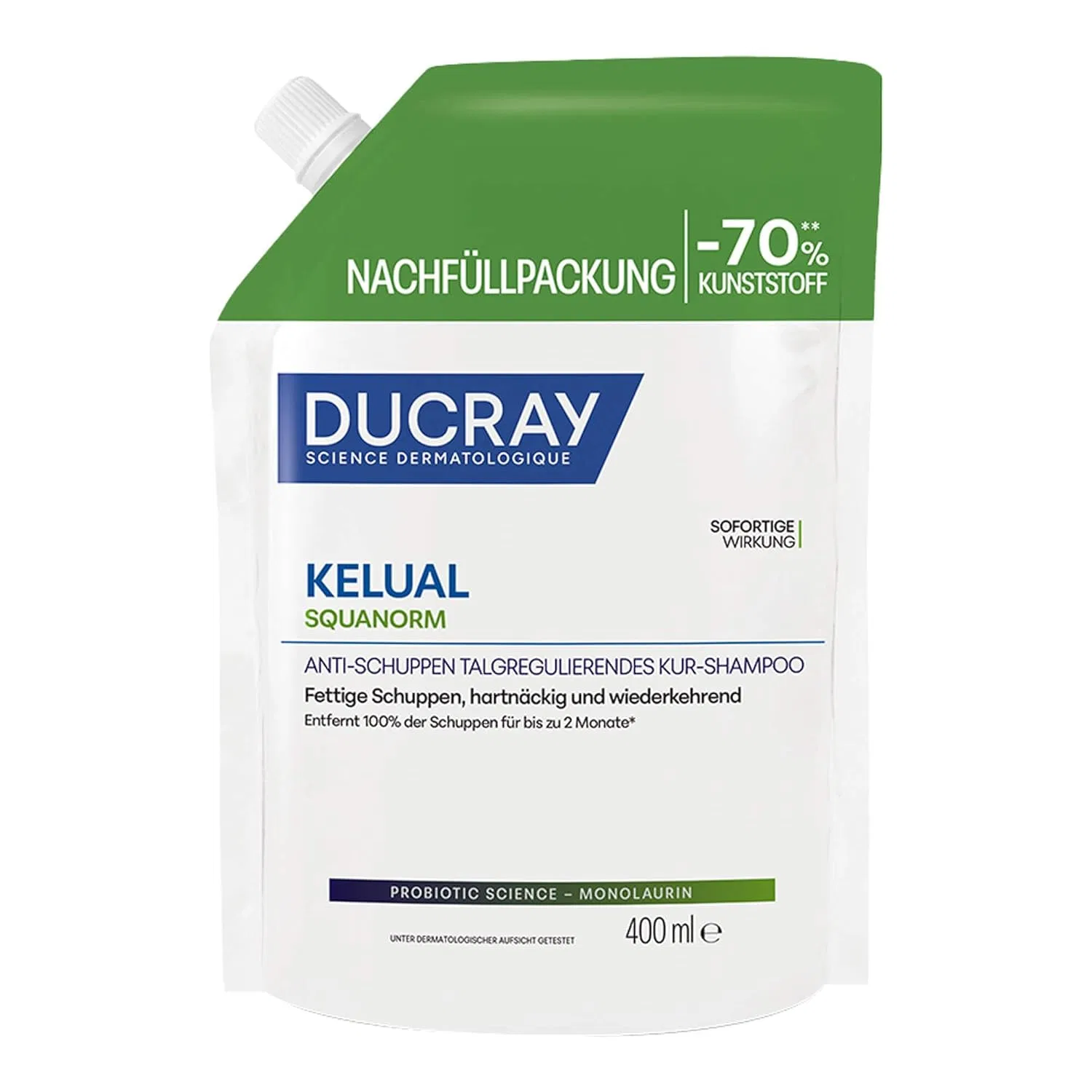 Шампунь Ducray Kelual Squanorm с пребиотиками против жирной перхоти Ducray