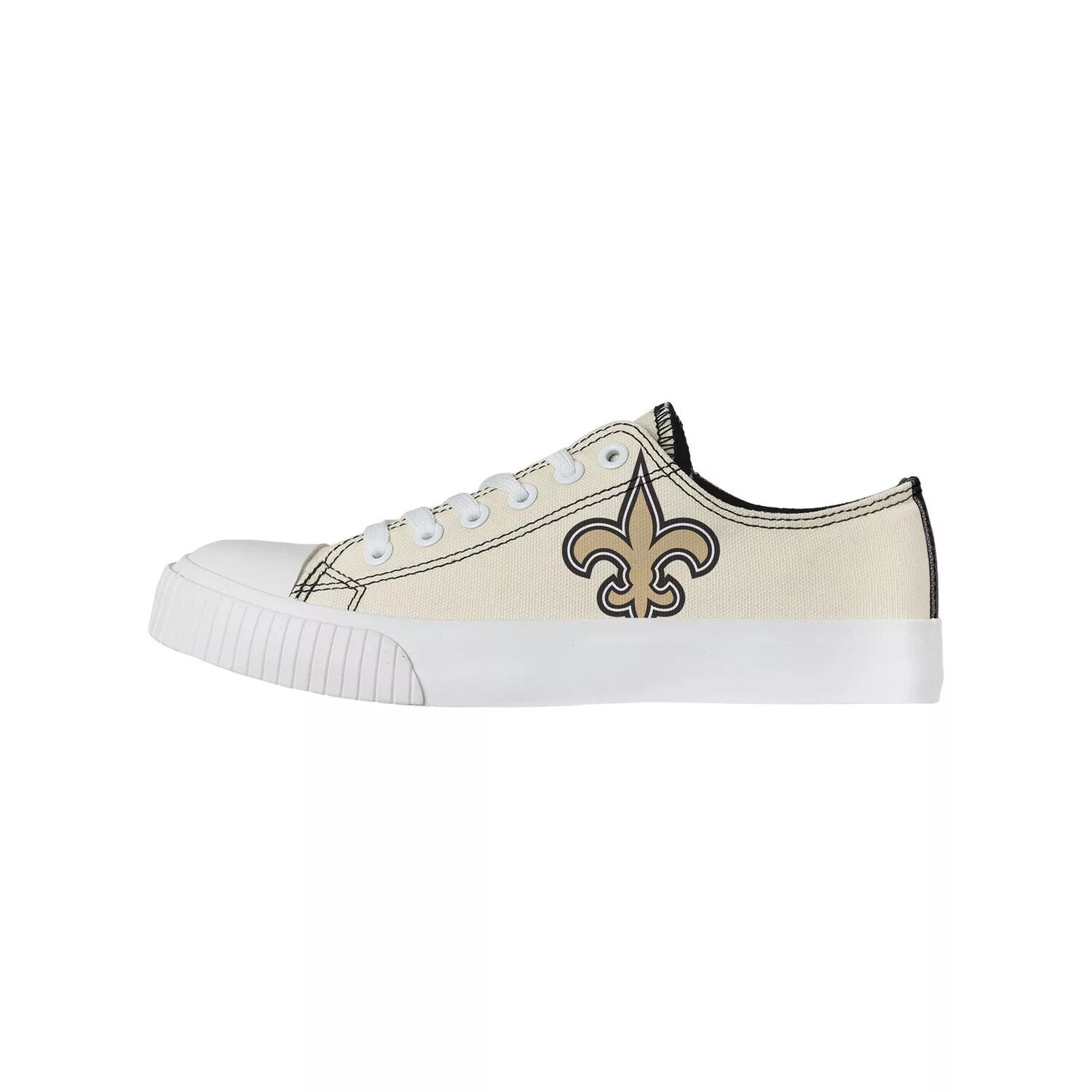 Женские низкие туфли из парусины кремового цвета FOCO New Orleans Saints — фото 4