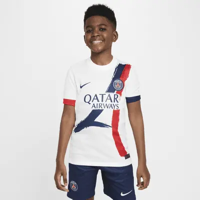 Джерси Nike Paris Saint-Germain 2024/25 Stadium Away, цвет White/Midnight Navy/University Red/Midnight Navy