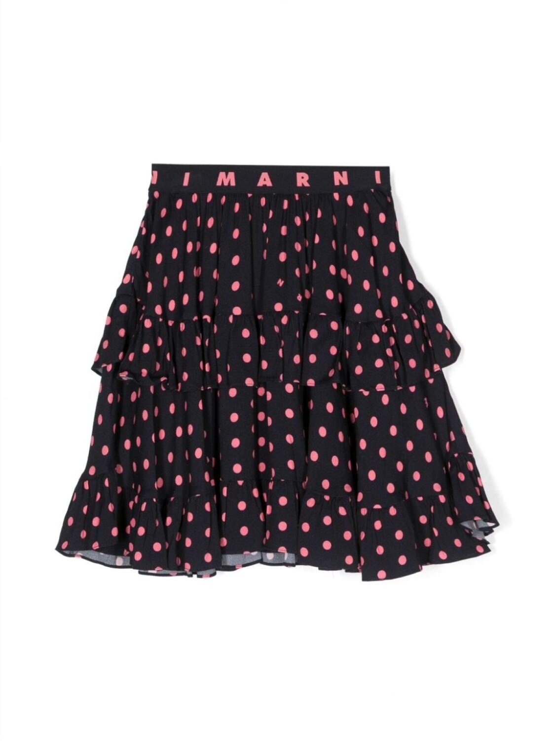 

Юбка в горох с логотипом Marni Kids, синий