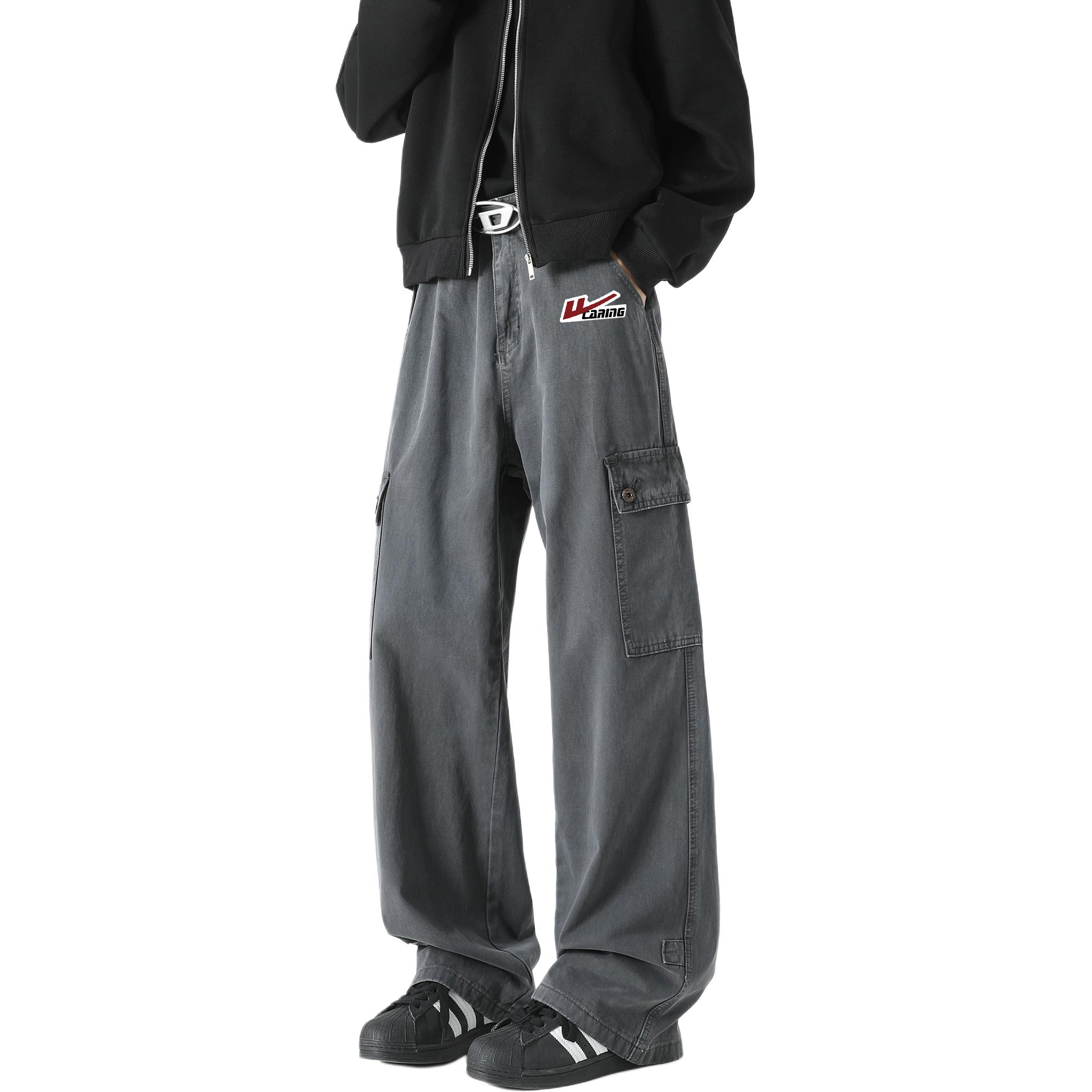 

WARRIOR Кargo-штаны унисекс темно-серые DIY Badge Moderate