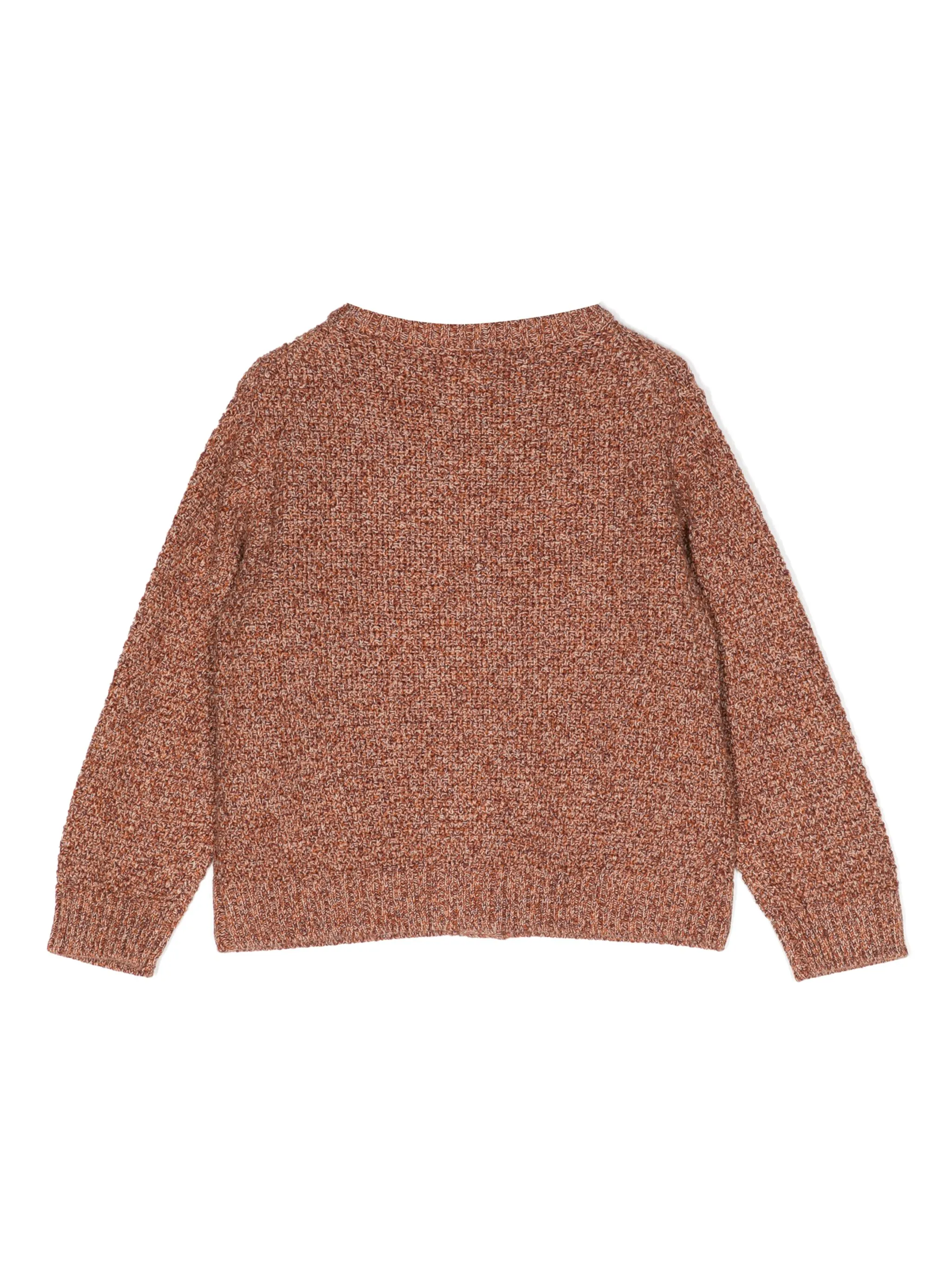 Кардиган с круглым вырезом Cashmere In Love Kids, коричневый — фото 2