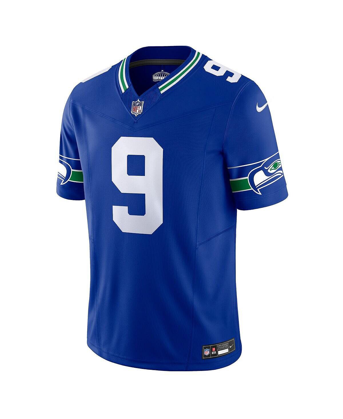 Мужские кроссовки Kenneth Walker III Royal Seattle Seahawks Throwback Vapor F.U.S.E. Ограниченный Джерси Nike — фото 3