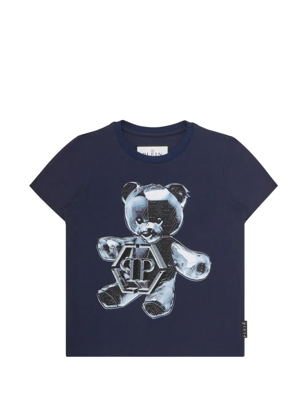 Футболка Crystal teddy Philipp Plein Junior, синий