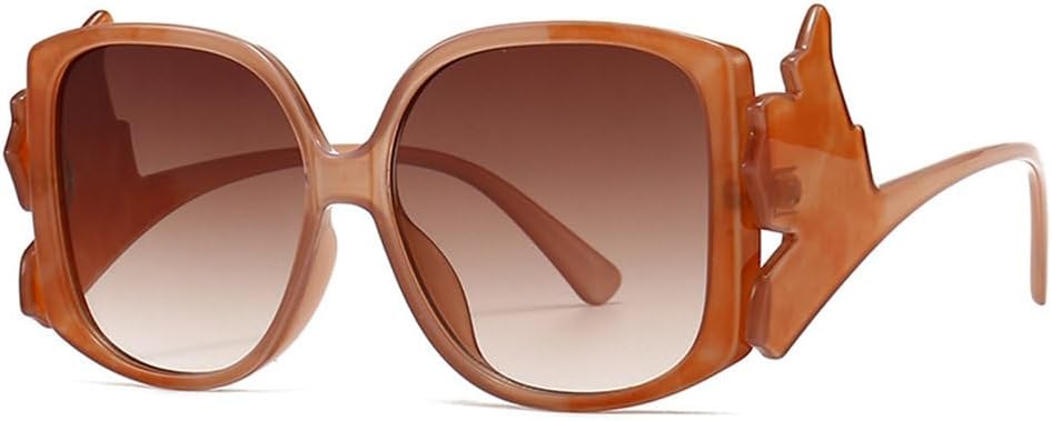 

Модные разноцветные солнцезащитные очки для женщин в стиле ретро с уникальным дизайном дужек, градиентные оттенки, защита от УФ-излучения UV400, трендовые солнцезащитные очки для мужчин, с рисунком чая TYUVIVO, Tea Pattern Tea