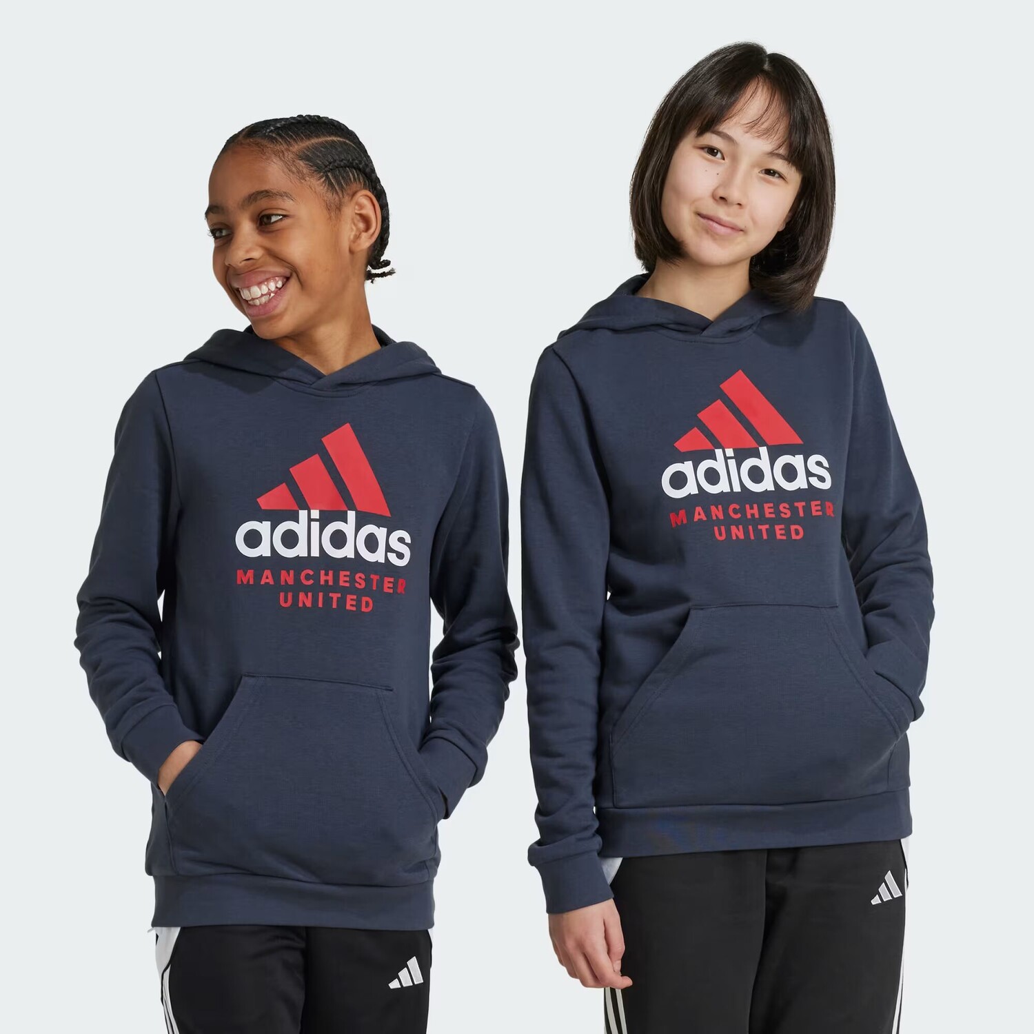 

Детская худи Манчестер Юнайтед Adidas, цвет Night Grey