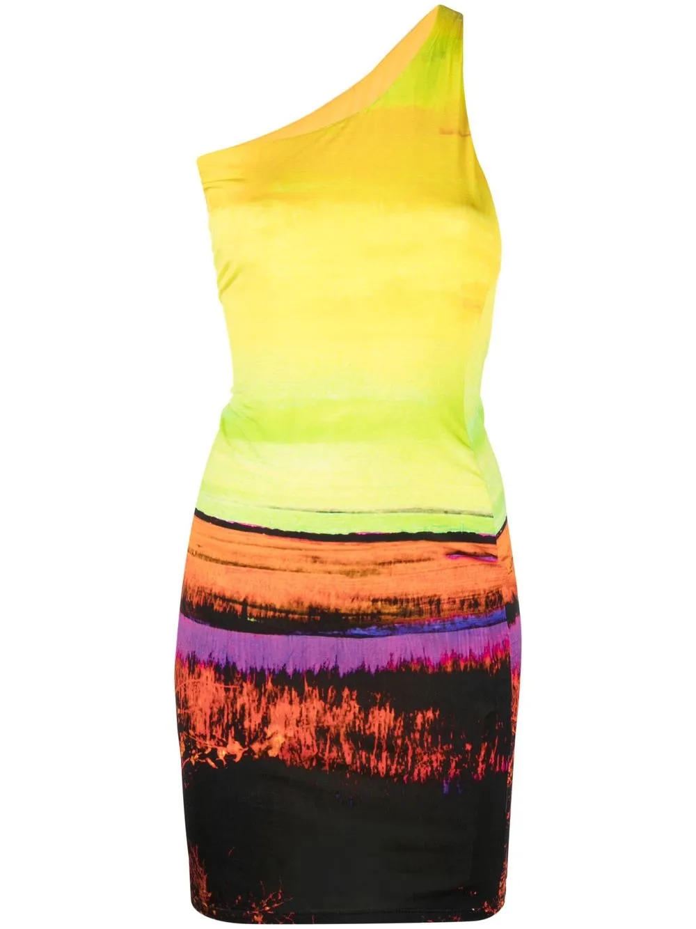 

Платье мини на одно плечо Louisa Ballou, желтый