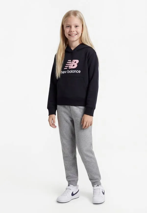 Худи с отворотом и логотипом New Balance, Caviar