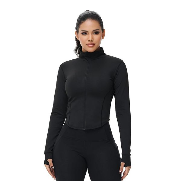 

Женская облегающая укороченная спортивная куртка Megaretailer