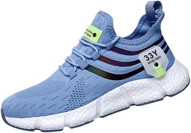 

Мужские спортивные кроссовки на шнуровке с сетчатой верхней частью, легкие и дышащие, стильные и модные для повседневной носки, подходят для походов на свежем воздухе и пробежек Hoalox