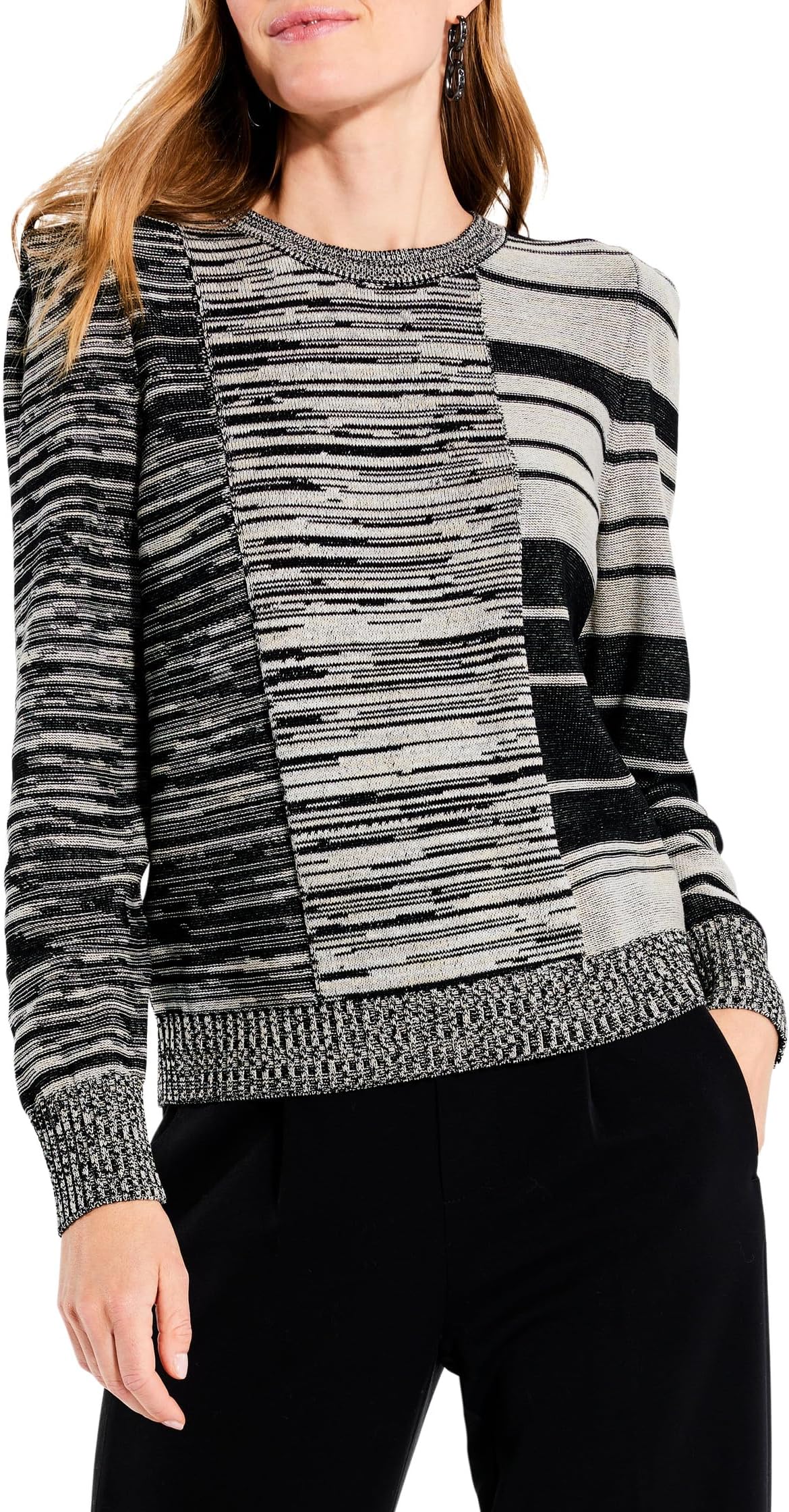 

Свитер NIC+ZOE Mixed Musings Sweater, цвет Black Multi