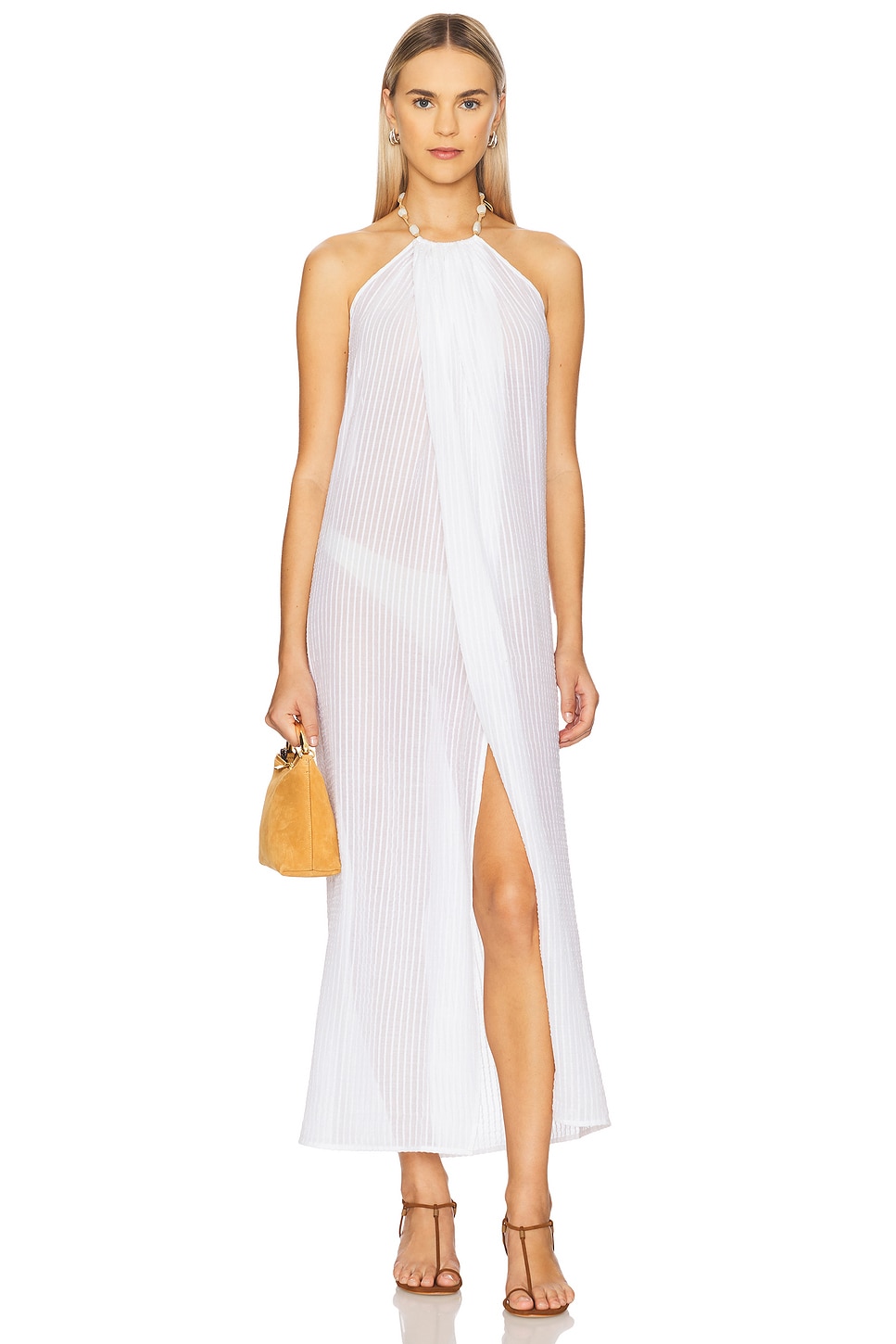 

Cloe длинное платье-парео Vix Swimwear, firenze white