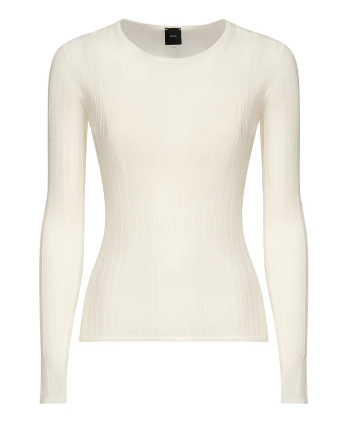 

Свитер с вышивкой «Влюбленные птички» Pinko, бежевый