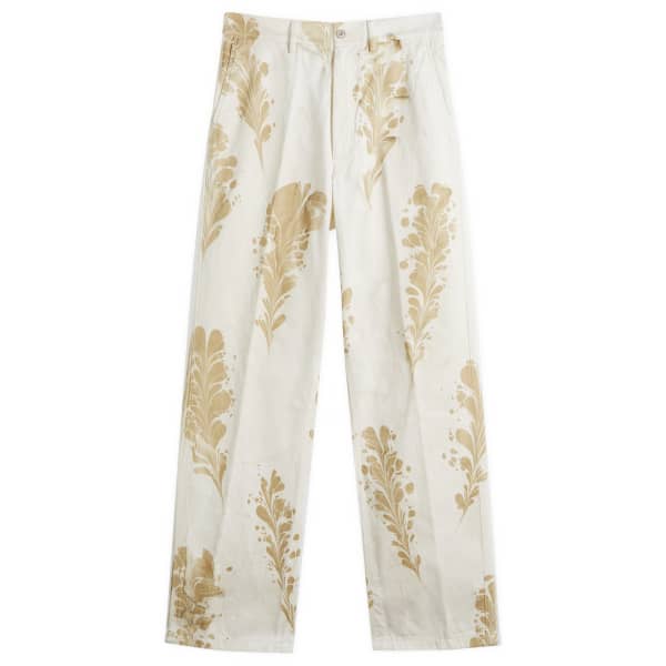 

Брюки Pynam с японским принтом Dries Van Noten, белый
