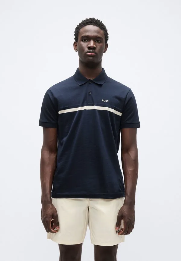 Присоединяйтесь к поло в полоску "paddy stripe" Boss, Dark Blue