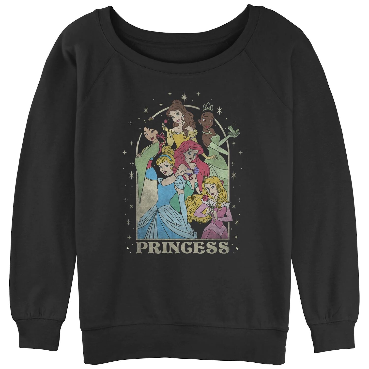 Толстовка с напуском из махровой ткани Disney's Princesses Junior's Arch с рисунком Licensed Character