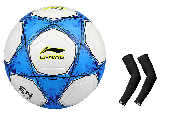 

LINING Размер 5 мяч для футбола TPU бесшовный термосварка унисекс синий белый