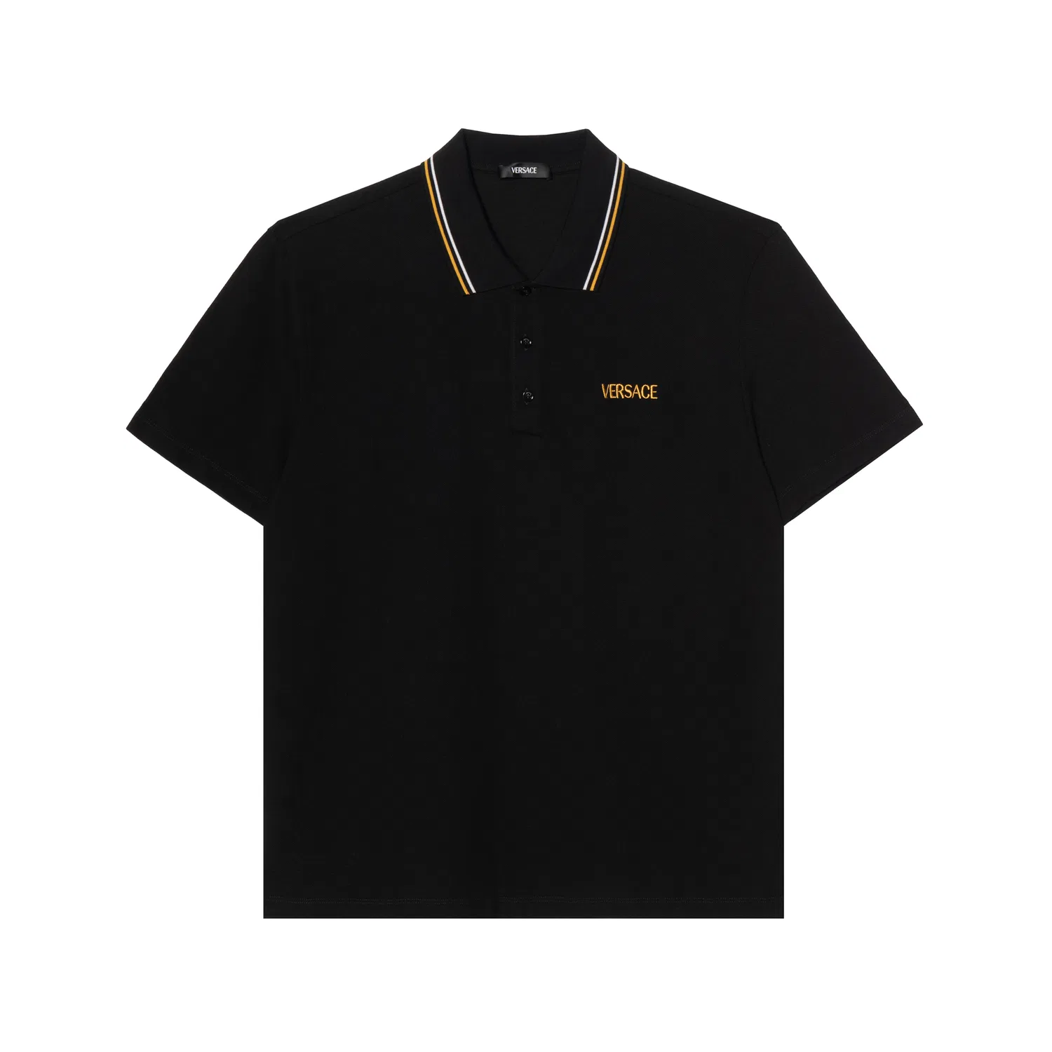 Поло из хлопка VERSACE, Black