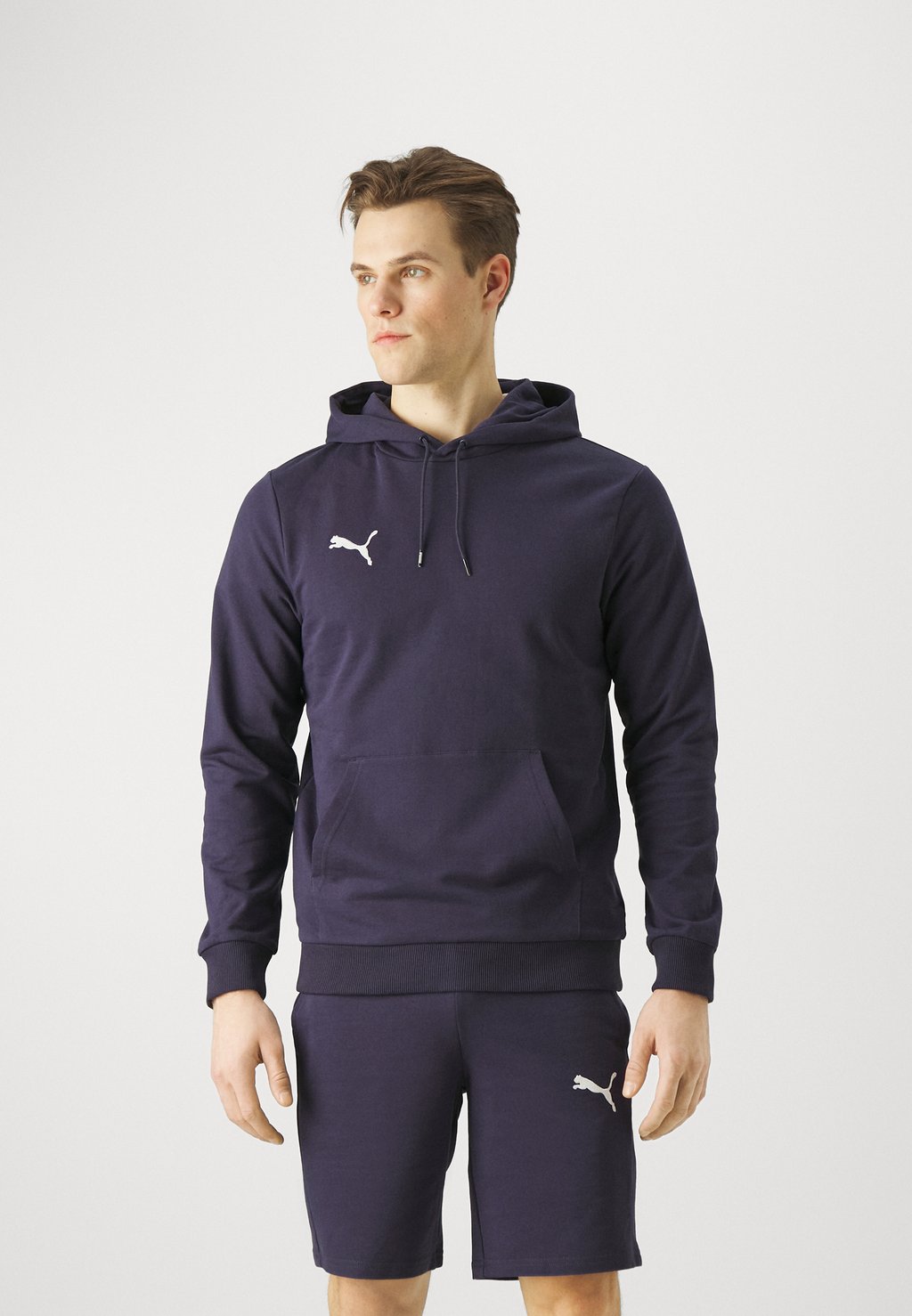 

Толстовка Teamgoal Casuals Hoody Puma, цвет navy/white