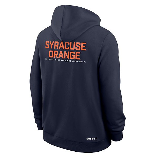 Мужская худи dri-fit full-zip navy syracuse orange 2025 sideline standard issue Nike — фото 4