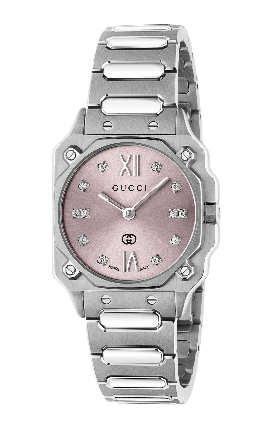 G-FLAT 24 ММ - YA166501 GUCCI, серебряный
