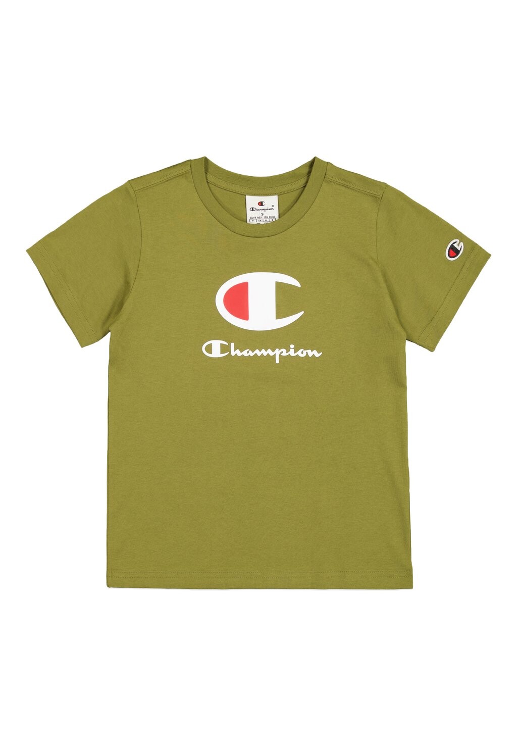 

Футболка с принтом CREWNECK SCRIPT SHOP Champion, хаки