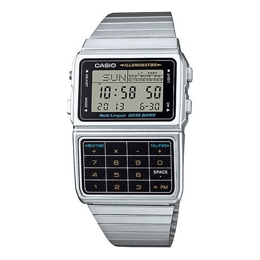 

Часы CASIO Quartz Waterproof Analog Mens Silver Digital, цвет silver