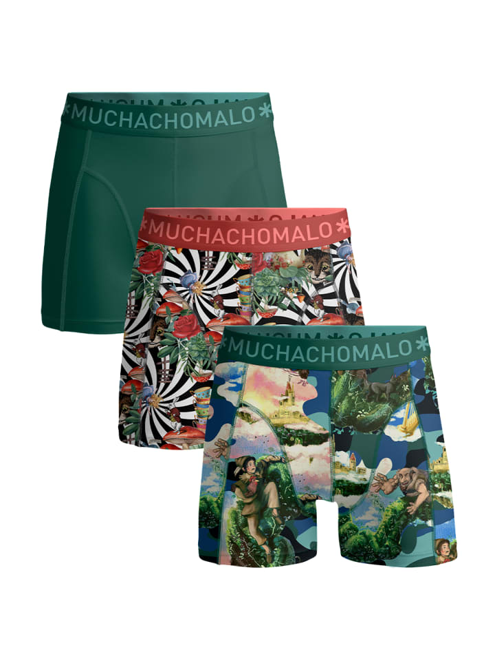 

Muchachomalo Комплект из 3 штук: разноцветные боксерские трусы - для детей