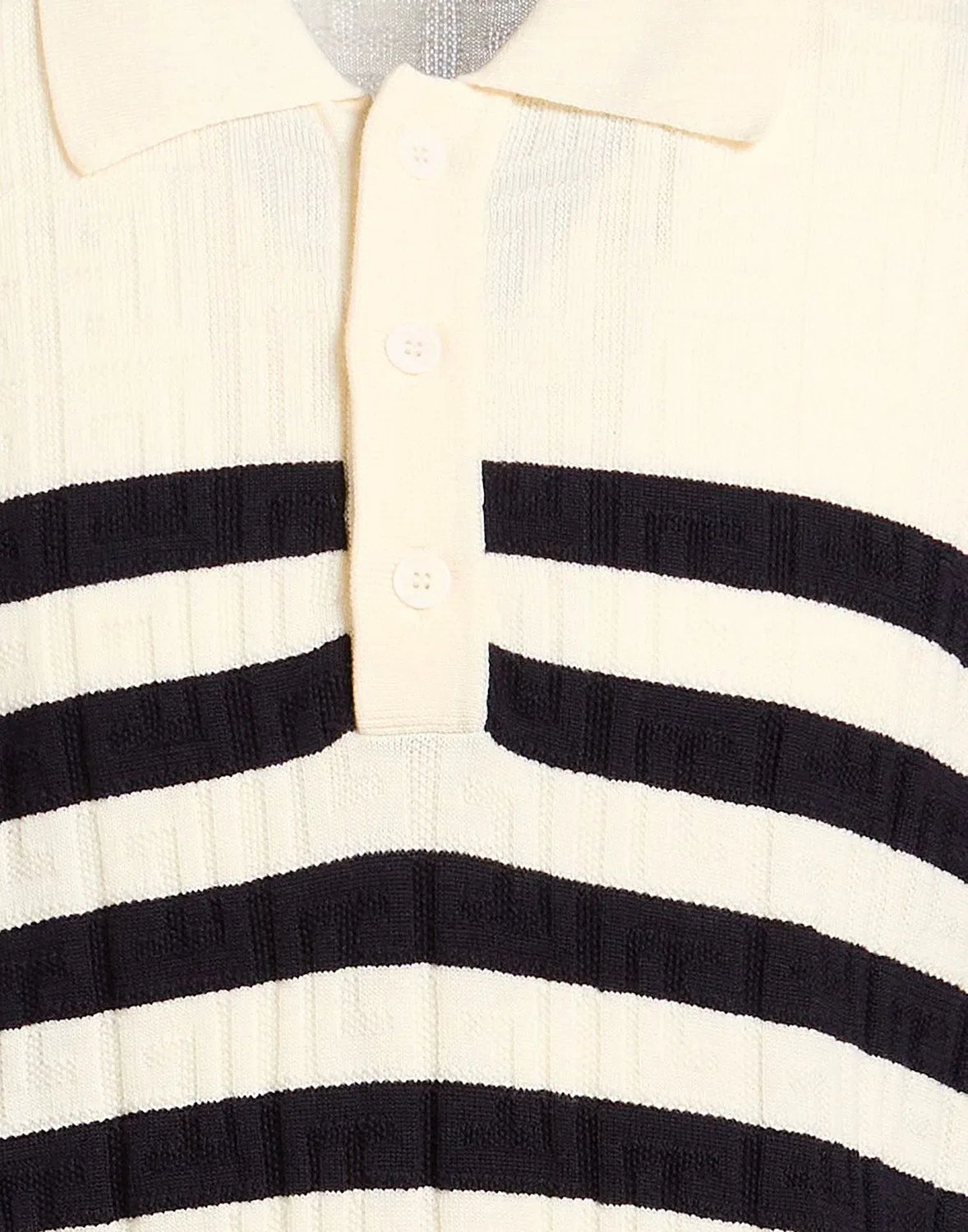 Свитер полосатый BALMAIN Ivory — фото 4