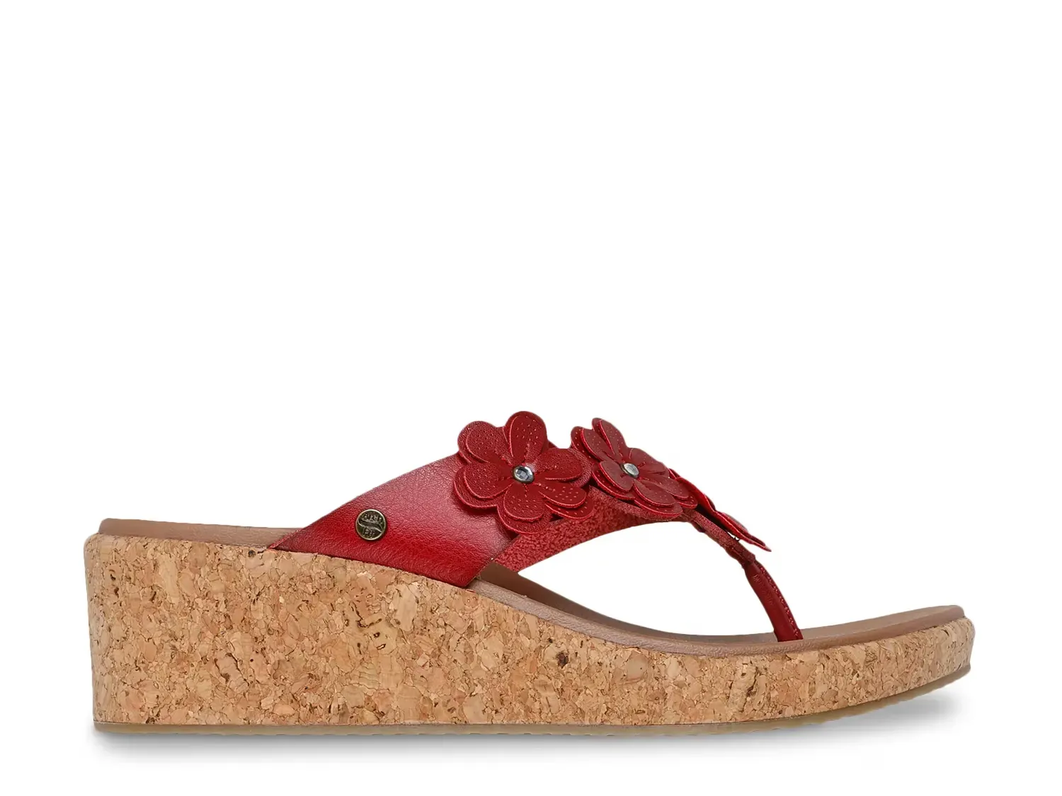 Сандалии Cali Arch Fit Beverlee Rare Blossom Wedge Sandal Skechers, Red — фото 3