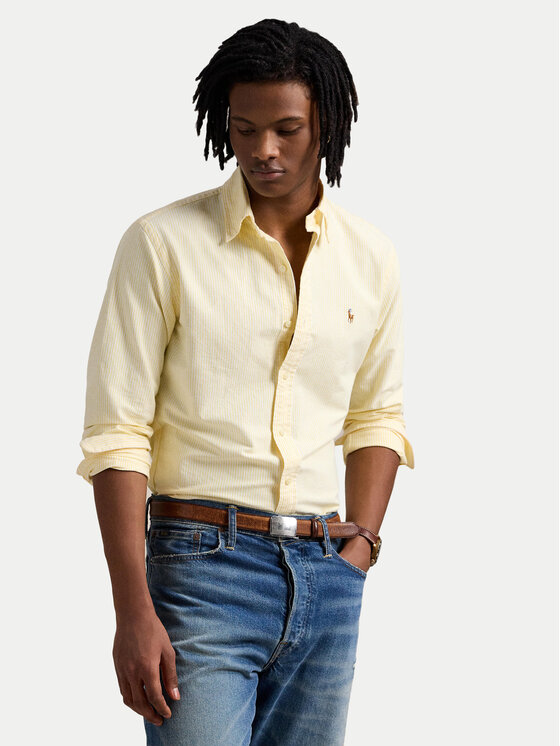 

Рубашка с индивидуальным пошивом 710953704004 Polo Ralph Lauren, желтый