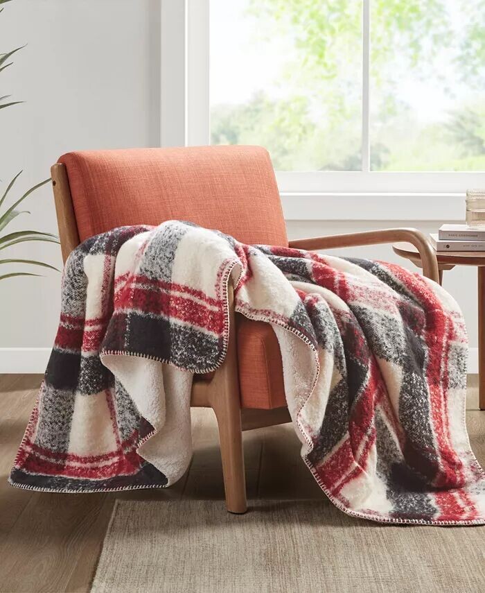 

Плед из искусственного мохера Bloomington для шерпа, 50 x 60 дюймов Woolrich, красный