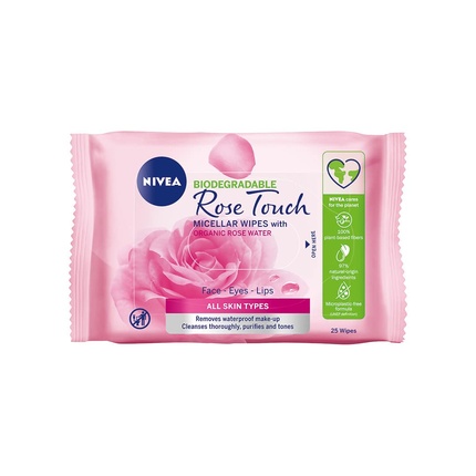 

Мицеллярные салфетки Rose Touch с органической розовой водой, 25 шт., Nivea, Серый, Мицеллярные салфетки Rose Touch с органической розовой водой, 25 шт., Nivea