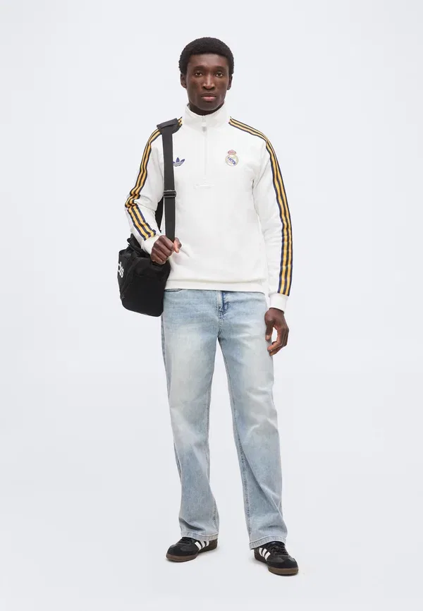 Толстовка с полузамком Real Madrid Club Wear Adidas Originals, белый — фото 2