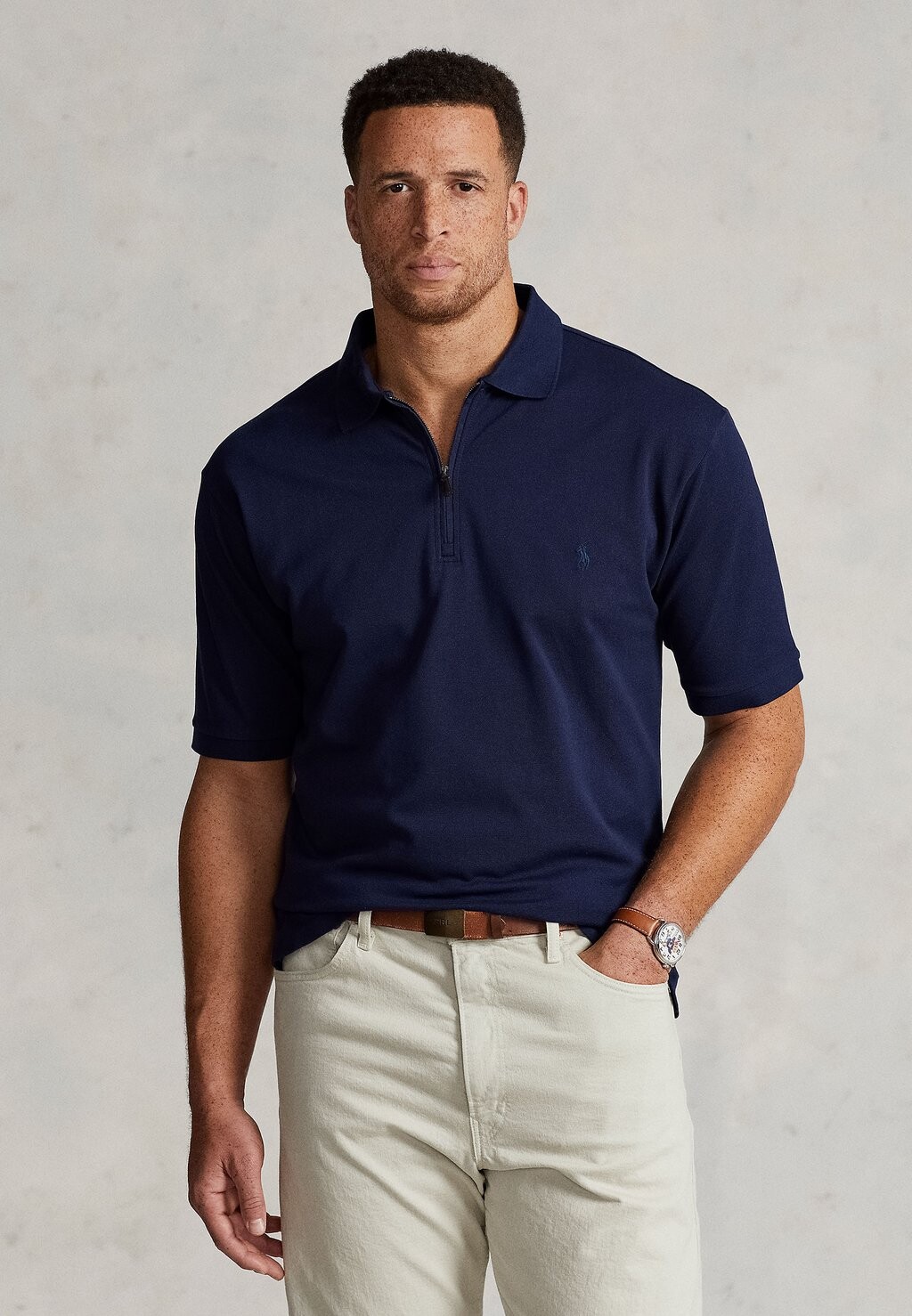 

Рубашка-поло SHORT SLEEVE Polo Ralph Lauren Big & Tall, цвет french navy