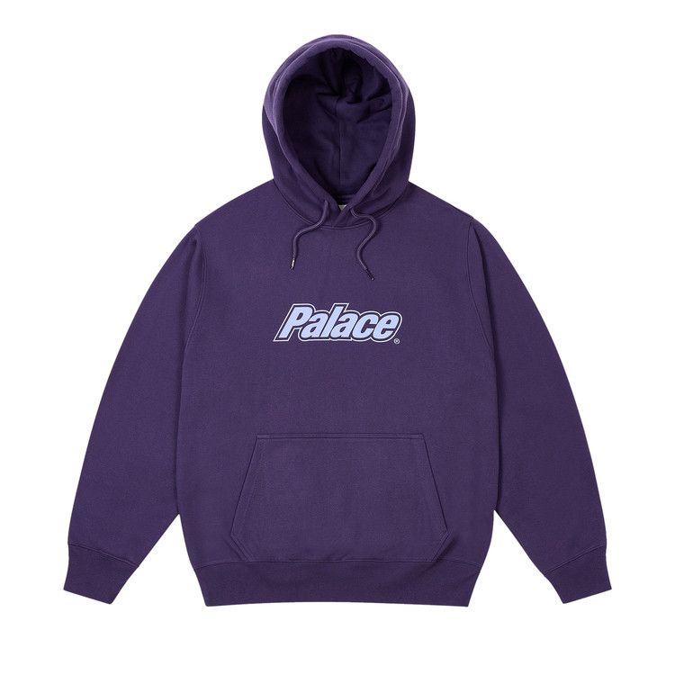 

Толстовка Palace Border Logo Hood, Purple