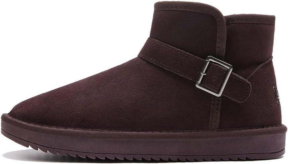 

Ботинки зимние мужские и женские с меховой подкладкой, утепленные, водонепроницаемые, для улицы, противоскользящие Asifn, Coffee