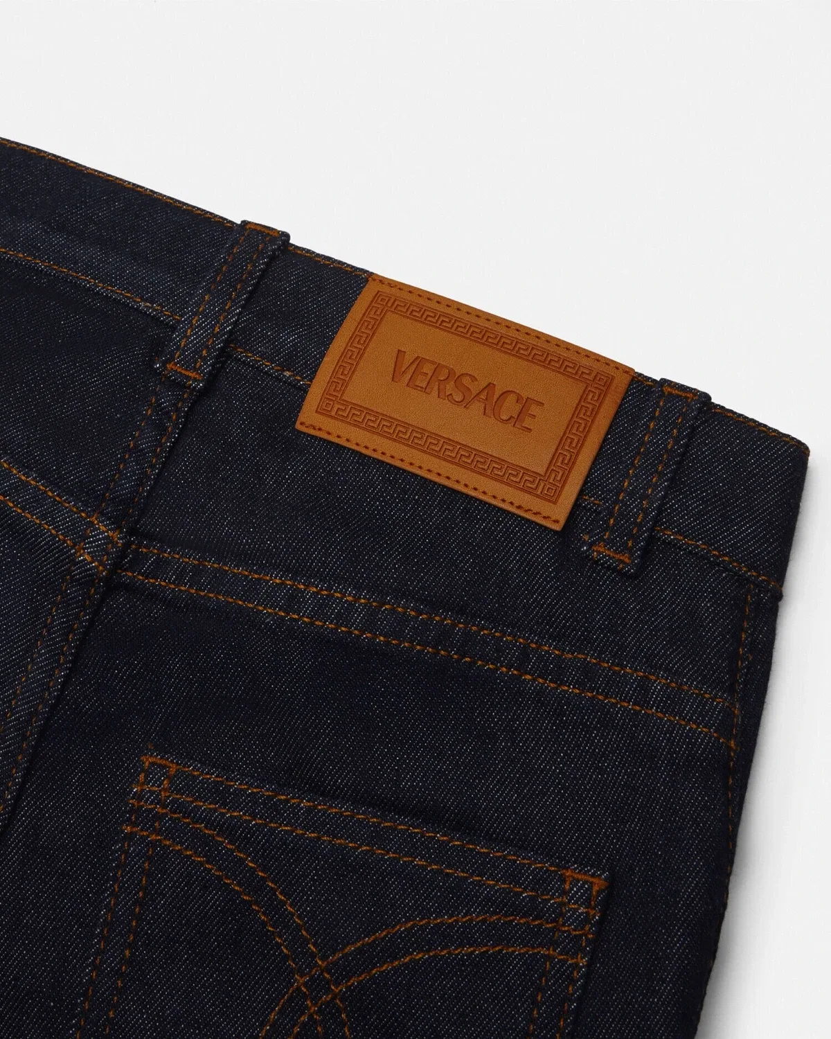 Детские джинсы VERSACE, синий — фото 4