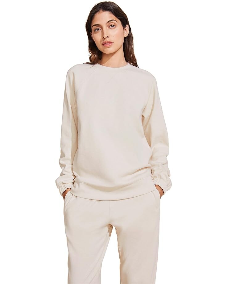 

Толстовка Eberjey Luxe Sweats - The Long, цвет Botanical Oat