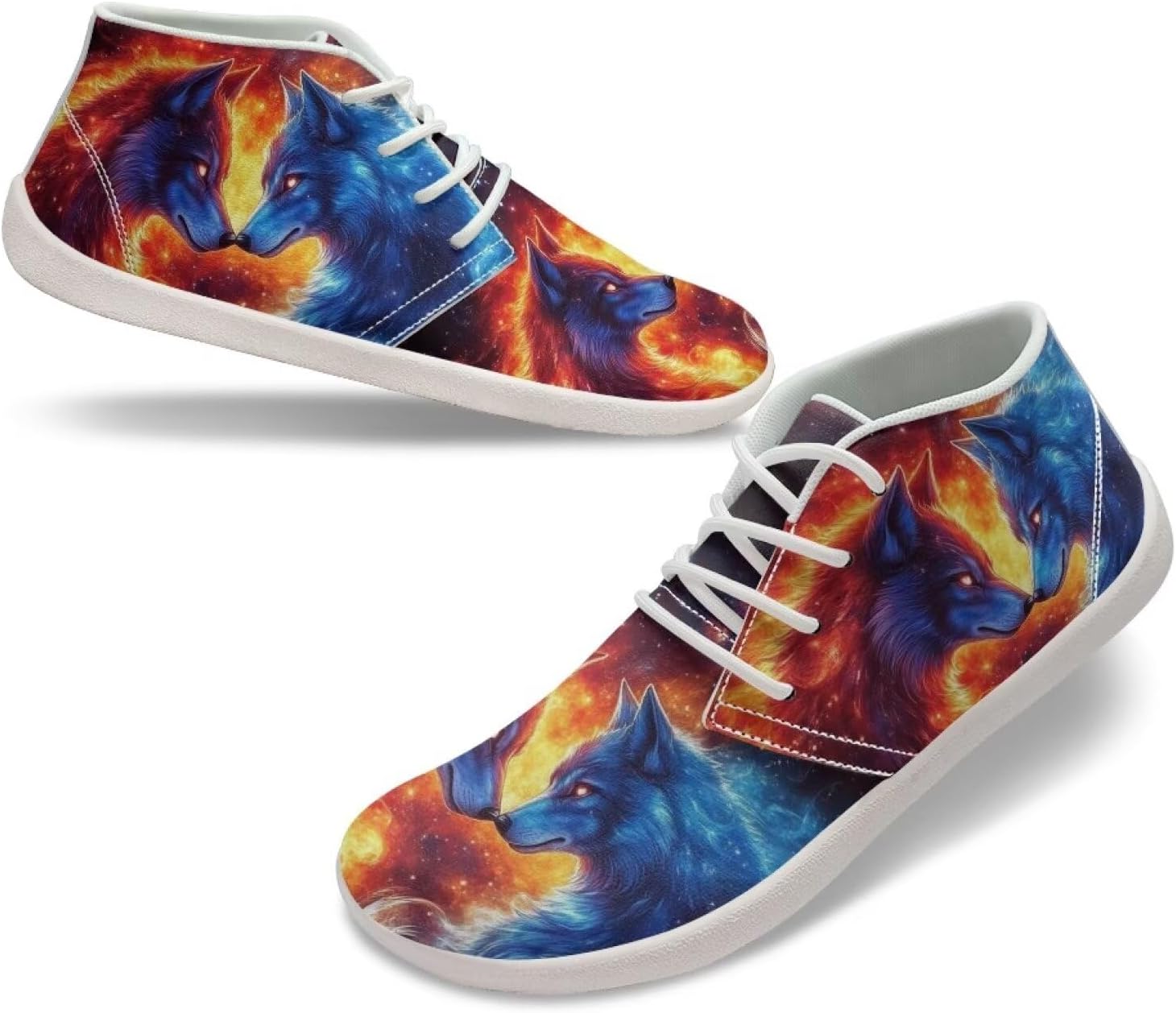 

Мужские кроссовки для бега, походные ботинки, водонепроницаемые кожаные туфли для мужчин Fonplted, Cool Wolf