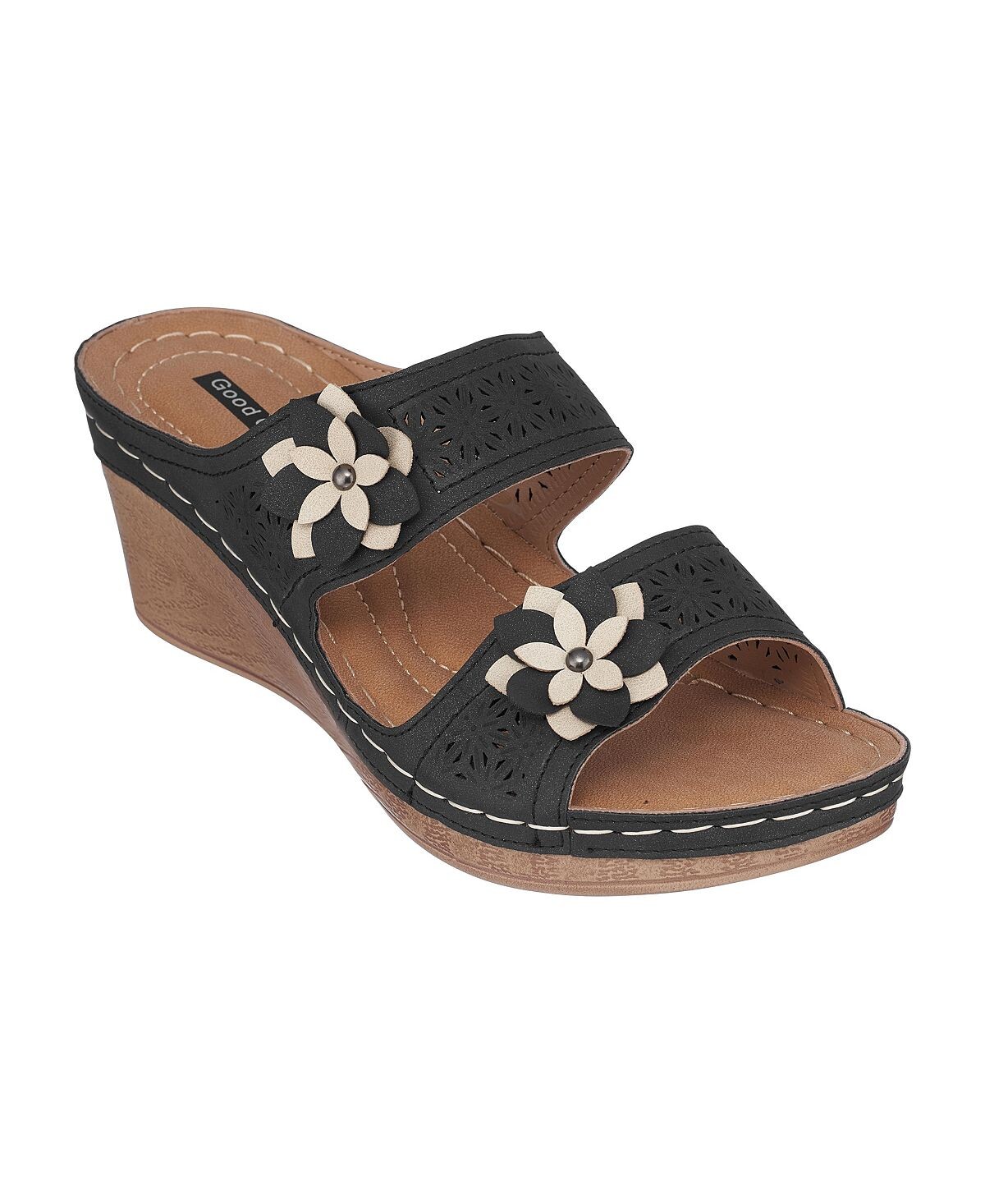 

Женские шлепанцы на танкетке Cie GC Shoes, черный