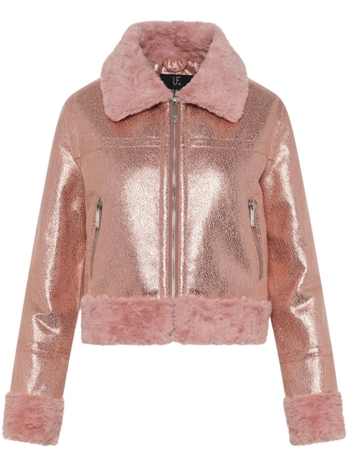 

Куртка Métallique Unreal Fur, розовый