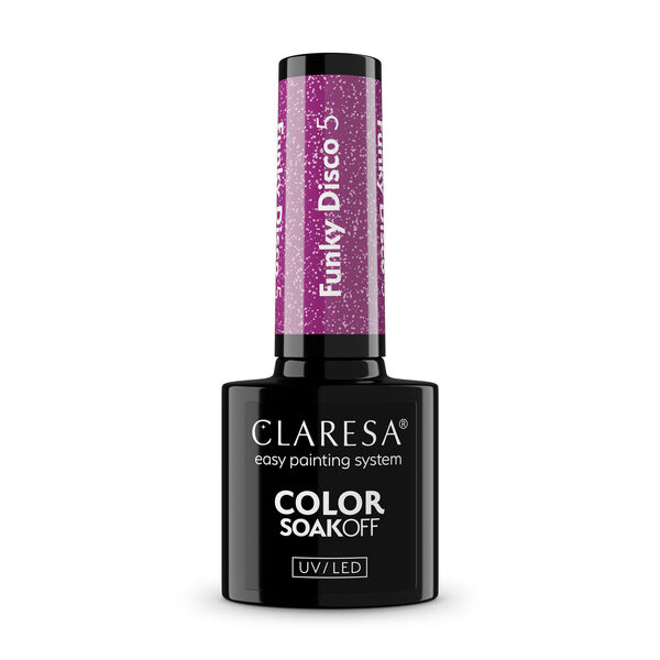 

Гибридный лак для ногтей 5,5 г Claresa Nails Funky disco, цвет 5